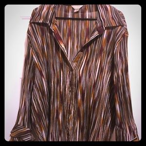 Multi hues of Brown career blouse